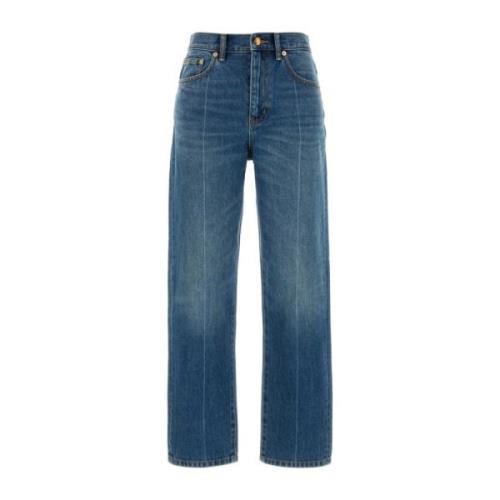 Tory Burch Klassiska Denim Jeans för vardagsbruk Blue, Dam