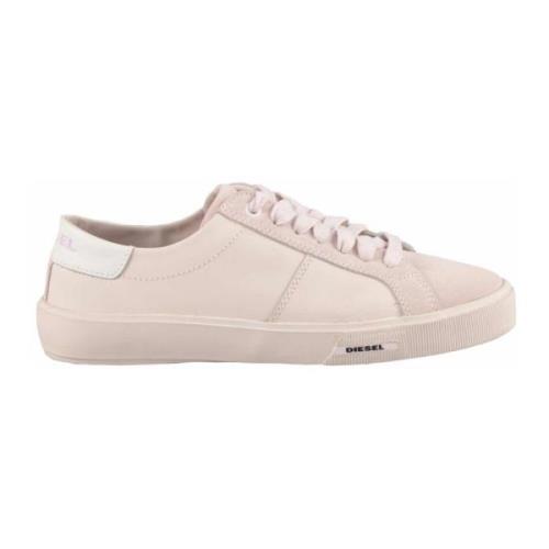 Diesel Läder Sneakers med Gummisula Pink, Dam