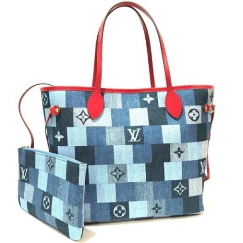 Louis Vuitton Vintage Pre-owned Canvas louis-vuitton-vskor Blue, Dam