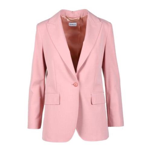 Marella Elegant Blazer med Stretchigt Tyg Pink, Dam