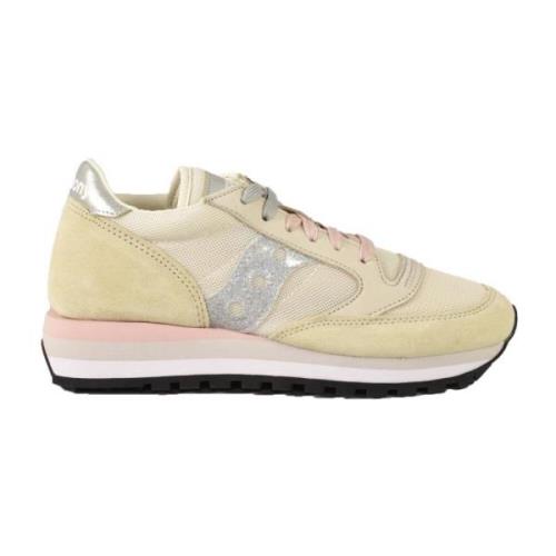 Saucony Stiliga Sneakers med Gummisula Beige, Dam