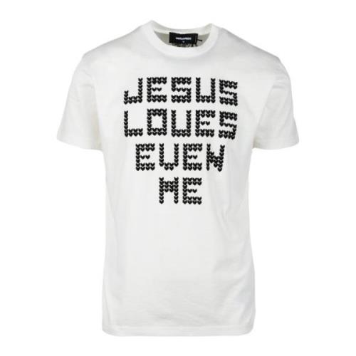 Dsquared2 Bomull T-shirt White, Herr