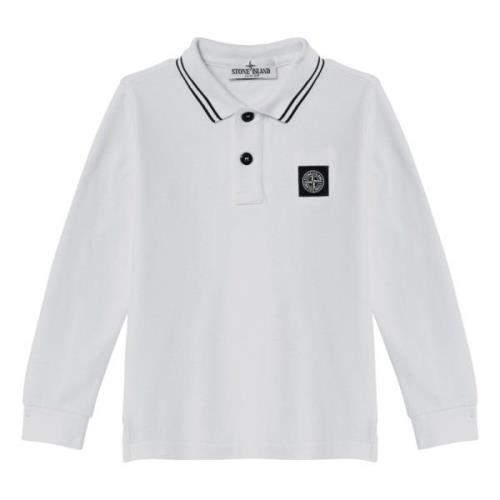 Stone Island Långärmad Pikétröja White, Herr