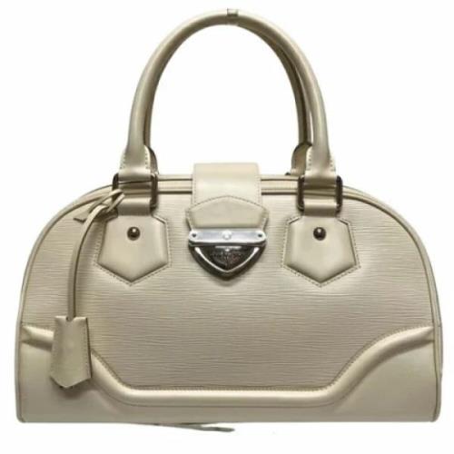 Louis Vuitton Vintage Pre-owned Laeder handvskor Beige, Dam