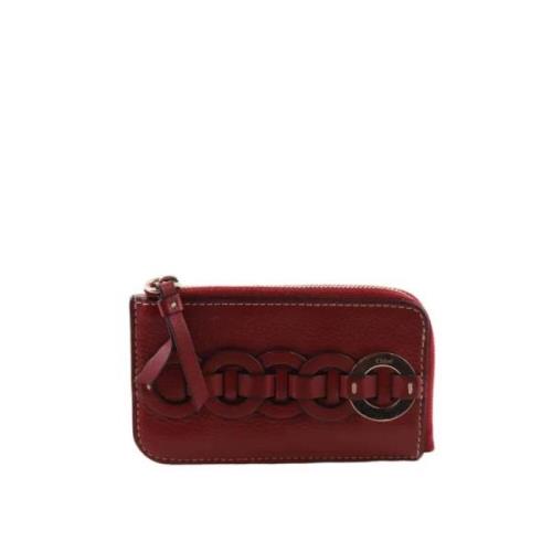 Chloé Pre-owned Pre-owned Laeder kuvertvskor Red, Dam