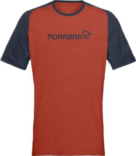 Norrøna Men's Fjørå Equaliser Lightweight T-Shirt  Rooibos Tea/Indigo ...