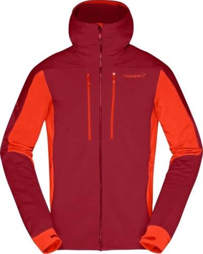 Norrøna Men's Trollveggen Powerstretch Pro Zip Hood Rhubarb