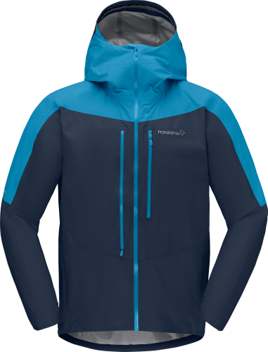 Norrøna Men's Falketind Gore-Tex Paclite Jacket Hawaiian Surf/Indigo N...