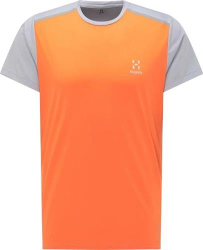 Haglöfs Men's L.I.M Tech Tee Flame Orange/Concrete