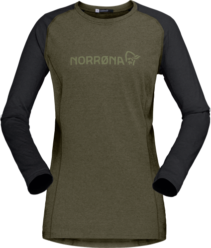 Norrøna Women's Fjørå Equaliser Lightweight Long Sleeve Olive Night