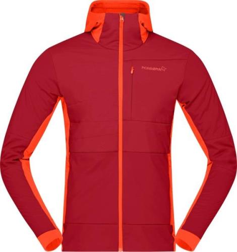 Norrøna Men's Falketind Alpha90 Insulated Zip Hood Arednalin/Rhubarb