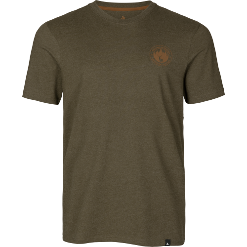 Seeland Men's Saker T-Shirt Pine Green Melange