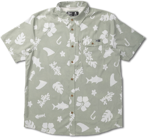 Salty Crew Men's Shoots SS Tech Woven Dusty Sage