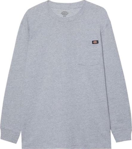 Dickies Men's Pocket Tee Long Sleeve Heather Grey