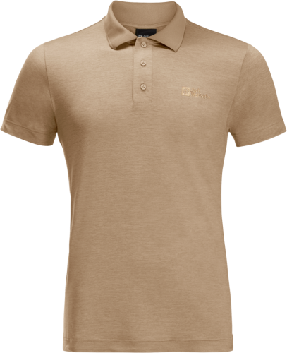 Jack Wolfskin Men's Travel Polo Sand Storm