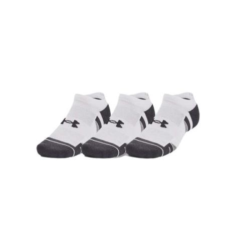 Under Armour Unisex UA Performance Tech 3pk No Show Socks White