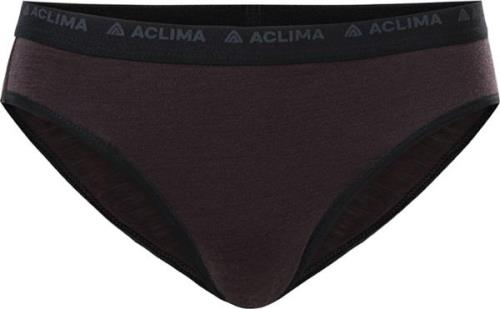 Aclima Women's LightWool Briefs Chocolate Plum