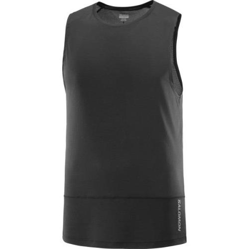 Salomon Men's Cross Run Tank Top Deep Black