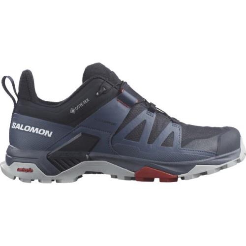 Salomon Men's X Ultra 4 GORE-TEX Carbon/Bering Sea/Pearl Blue