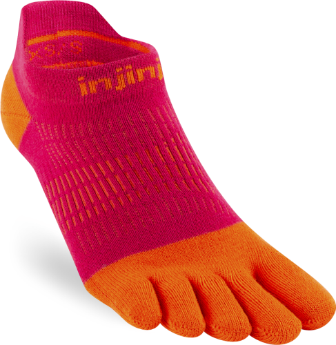 Injinji Women's Run Lightweight No-Show Chili