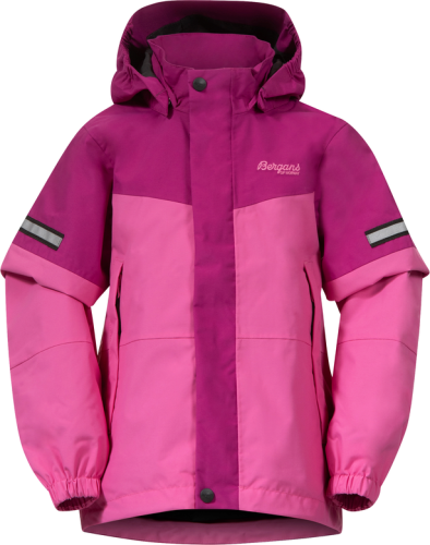 Bergans Kids' Lilletind Jacket Ibis Rose/Fandango Purple