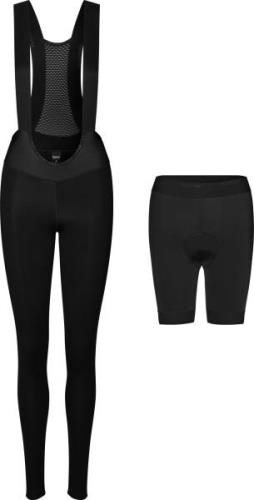 Gripgrab Women's ThermaShell Water-Resistant Bib Tights Black