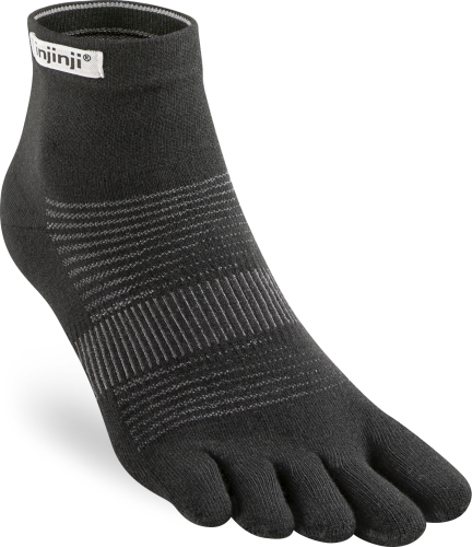 Injinji Men's Run Original Weight Mini-Crew Black