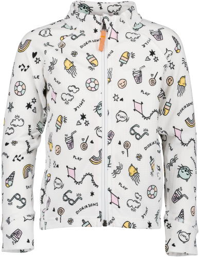 Didriksons Kids' Jadis Printed Full Zip Doodle Multi