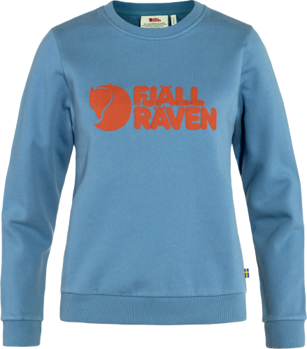 Fjällräven Women's Fjällräven Logo Sweater Dawn Blue/Terracotta Brown