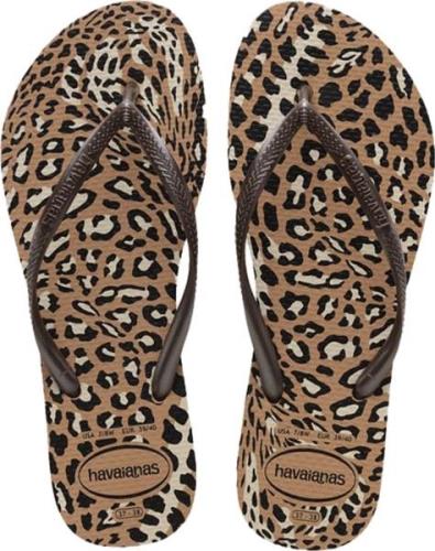 Havaianas Women's Slim Animals Rose Gold/Cafe