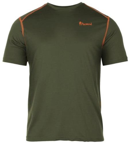 Pinewood Men's Abisko Merino Wool T-Shirt Moss Green