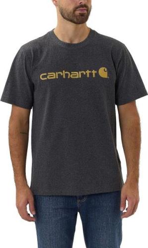 Carhartt Men's Core Logo T-Shirt Short Sleeve Carbon Heather