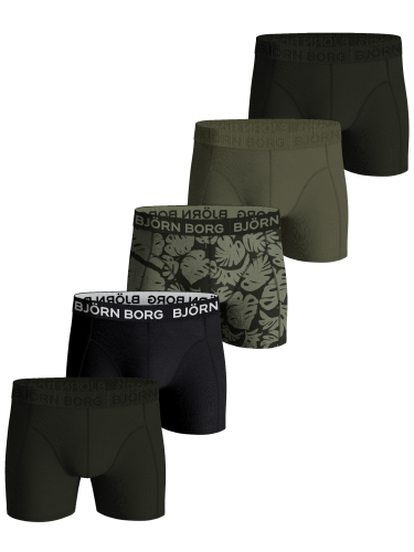 Björn Borg Men's Cotton Stretch Boxer 5-pack Multipack 5