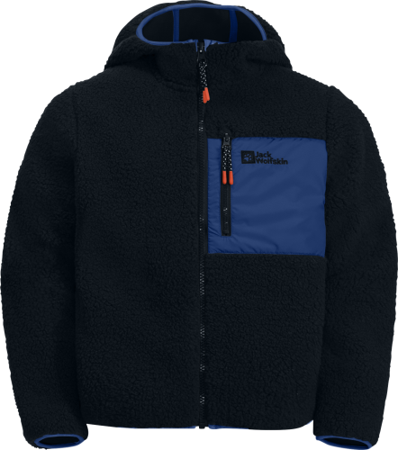 Jack Wolfskin Kids' Ice Curl Hood Jacket Night Blue/Night Blue