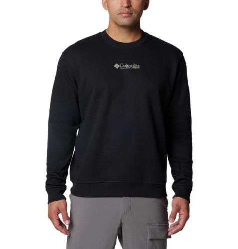 Columbia Men's Meridian Creek Crew Black, Csc Center Chest