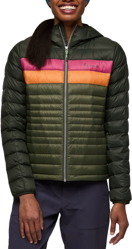 Cotopaxi Women's Fuego Down Hooded Jacket Woods And Fatigue