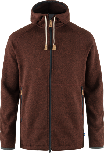 Fjällräven Men's Övik Fleece Hoodie Autumn Leaf