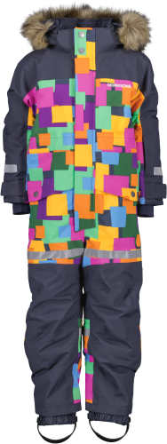 Didriksons Kids' Bjärven Printed Coverall PostIt