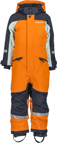 Didriksons Kids' Neptun Coverall 3 Orange Jam