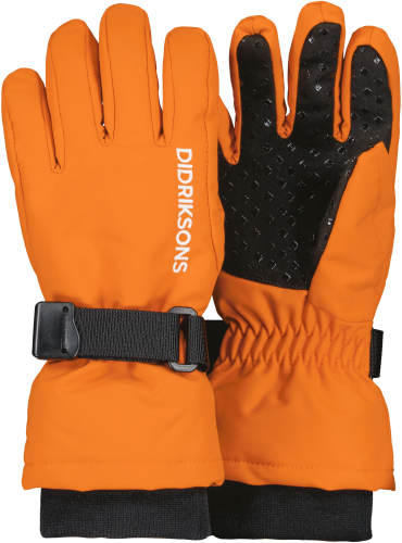 Didriksons Kids' Biggles Gloves 3 Orange Jam