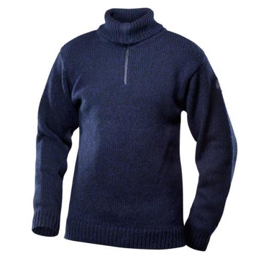 Devold Nansen Sweater Zip Neck Dark Blue Melange