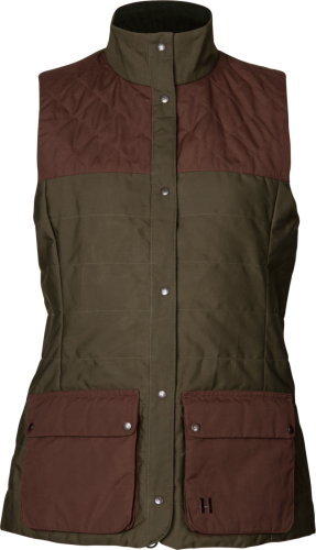 Härkila Women's Retrieve Waistcoat Dark Warm Olive/Burgundy