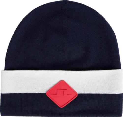 J.Lindeberg Men's Merino Stripe Hat JL Navy