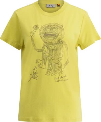 Lundhags Women's Järpen Printed T-Shirt Pale Lemon