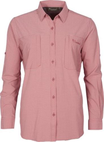 Pinewood Women's InsectSafe Shirt Brick Pink/Offwhite