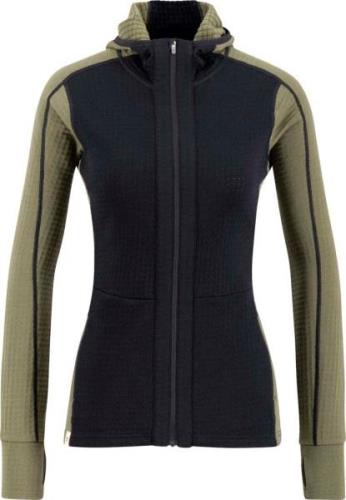 Ulvang Women's Peak Field Hooded Full Zip Midlayer Bungee Grey/Navy Bl...