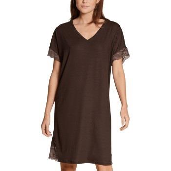 Calida Lace Dreams Nightshirt Brun tencel Small Dam