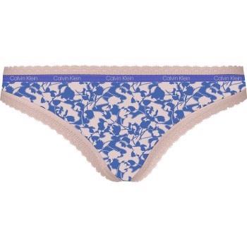 Calvin Klein Trosor Bottoms Up Refresh Thong Blå polyamid Large Dam