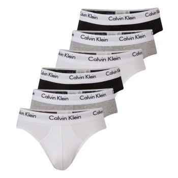 Calvin Klein Kalsonger 6P Cotton Stretch Hip Brief Flerfärgad bomull S...