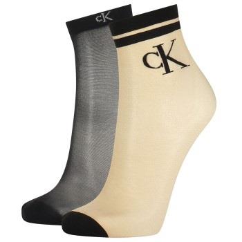 Calvin Klein Strumpor 2P Eliza Quarter Sock Svart polyamid Strl 37/41 ...